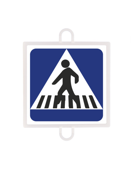 Panel de señalización tráfico de indicación nº 3 (paso peatones)